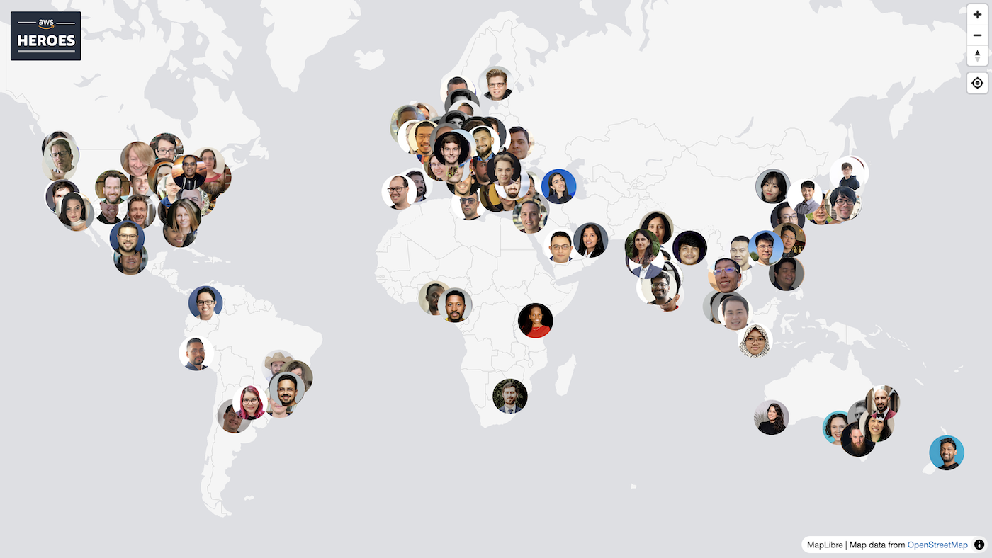 AWS Heroes Map