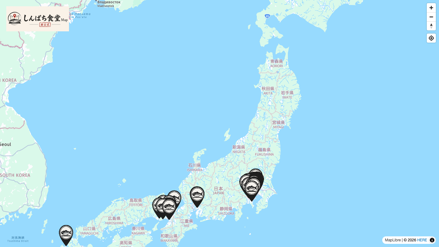 Shinpachi Shokudo Map